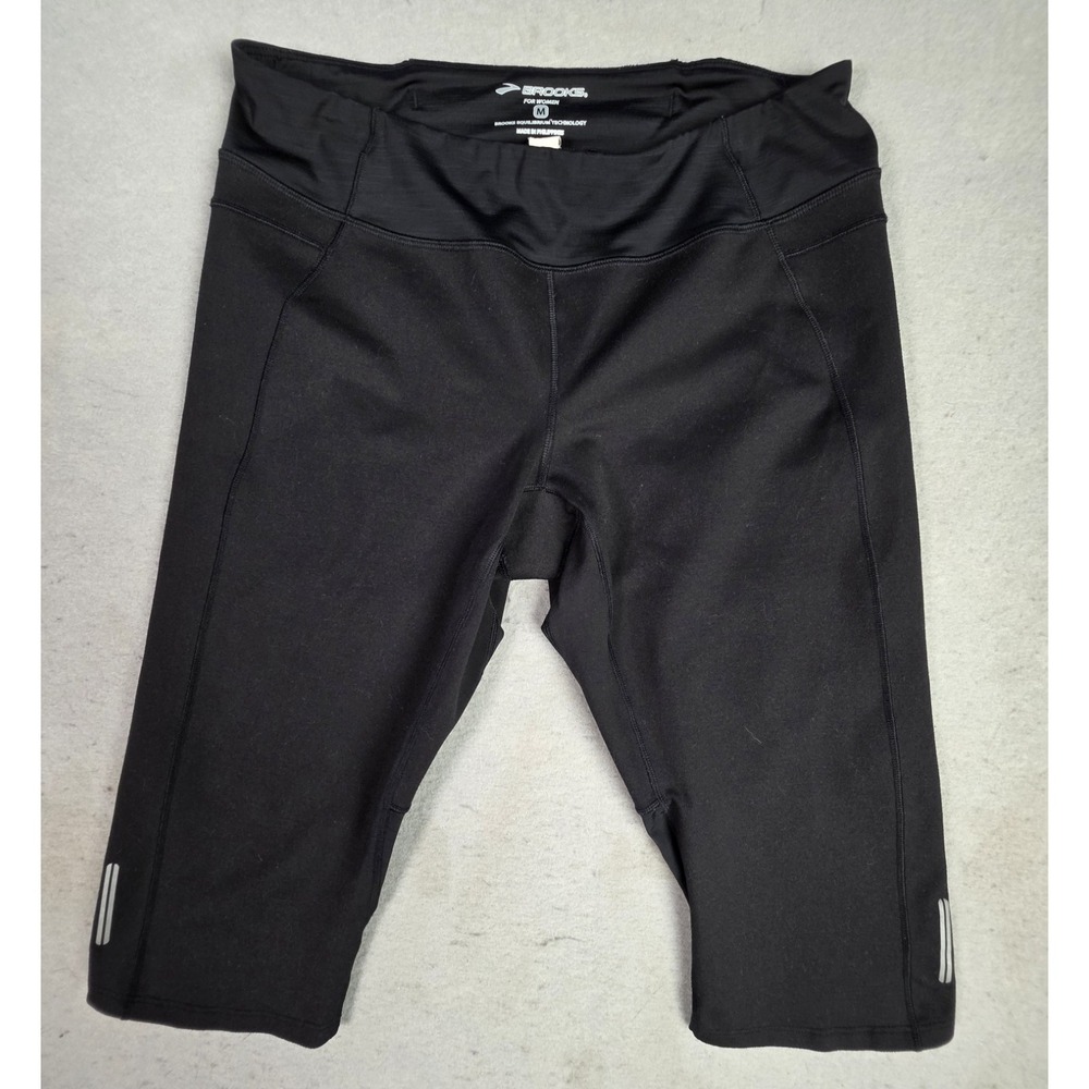 Women's Brooks Equilibrium Shorts‎ Bike Running Size MEDIUM Athletic Black